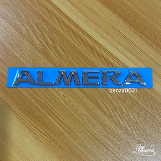 โลโก้ ALMERA ติดรถ Nissan ขนาด 2.2x19.3 cm