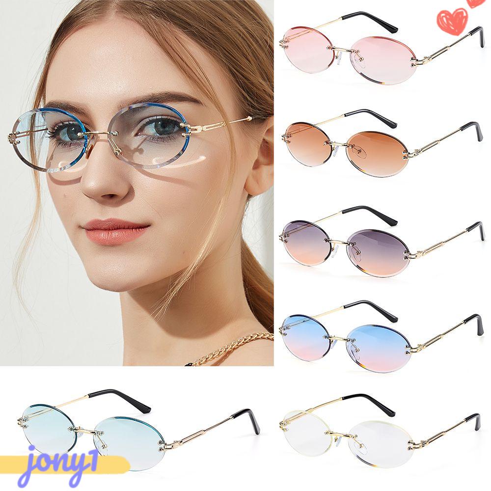 Jonye แว่นกันแดด ทรงวงรี ไร้กรอบ ไม่มีขอบ แว่นตาตัดเพชร - jony1.th ...