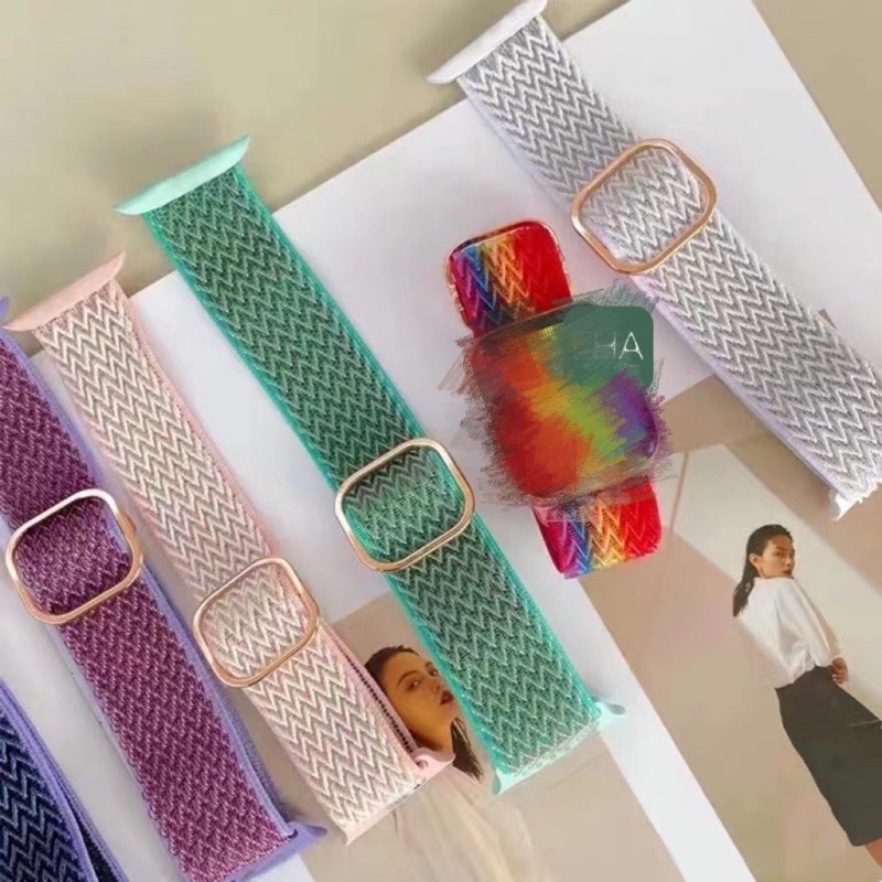 สาย AW ผ้าใหม่สาย  (เเคสาย) สําหรับ watch 10/9/8/7/6/5:4/3/2/SE ขนาด38/40/41/42/44/45/46/49mm  สายนาฬิกา smart watch