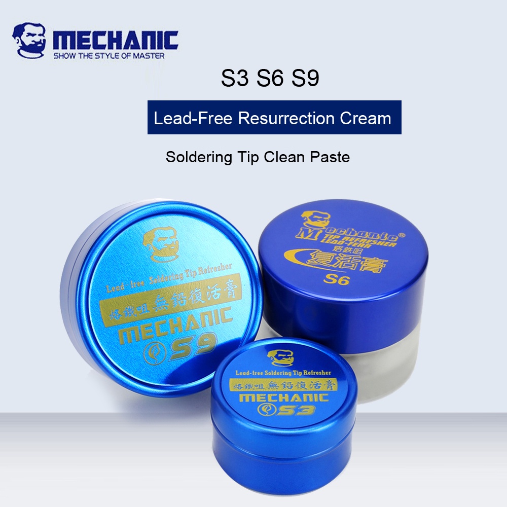 MECHANIC Lead-Free Soldering Iron Tip Refresher Clean Paste Oxide Welding Head Resurrection Paste Cr