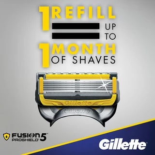 ยิลเลตต์ ฟิวชั่น โปรชิลด์ ใบมีดโกน แพ็ค 4 ชิ้น Gillette Fusion Proshield Blade 4 Cartridges Refills