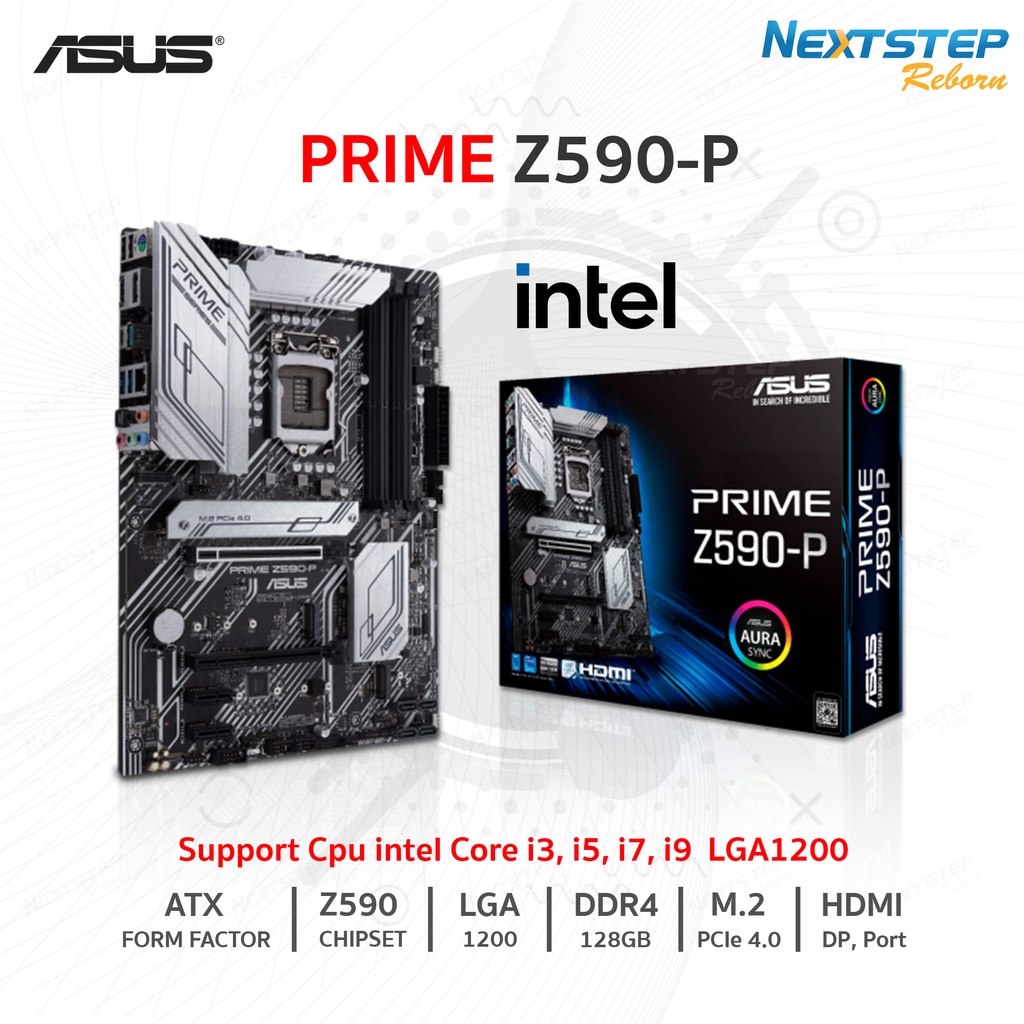 Asus Prime Z590-P CSM Socket : 1200 [ Intel gen10 gen11 ] สินค้าใหม่ ( Mainboard เมนบอร์ด )