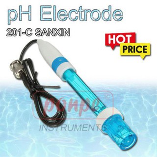 PH ELECTRODE 201-C หัววัด สำหรับ PH METER แบบ BNC