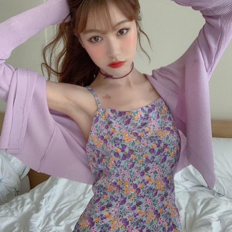 มินิเดรสสายเดี่ยวทรงเข้ารูปลายสก๊อต