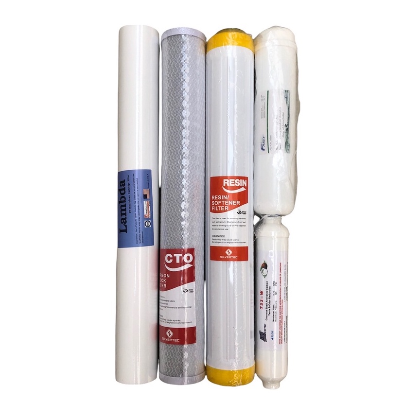 ชุดตู้น้ำ 5 ขั้นตอน(PP20"+CTO20"+RS20"+Post carbon 12"+Post carbon 10")
