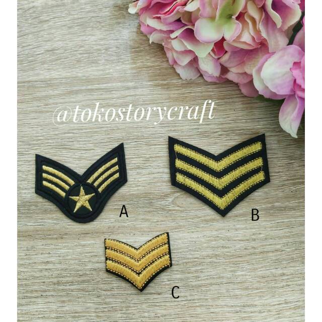 IRON PATCH RANK / EMBROIDERED EMBLEM RANK