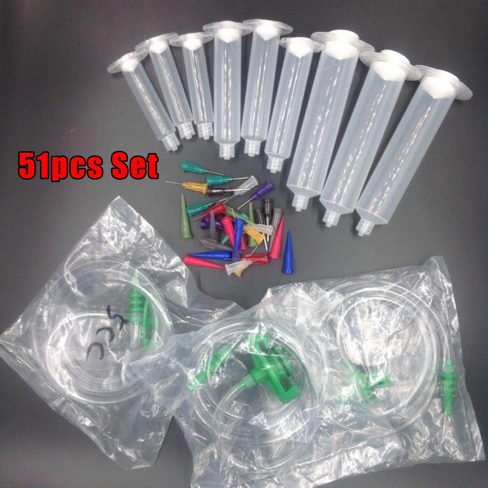 Pistons Syringes Barrel Adapter Assembly Needle Tips Solder Paste