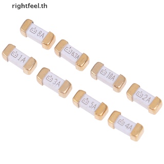 Rightfeel.th ใหม่ ฟิวส์เป่าเร็ว SMD 1808 125v 0451 1a เป็น 10A สีทอง 10 ชิ้น