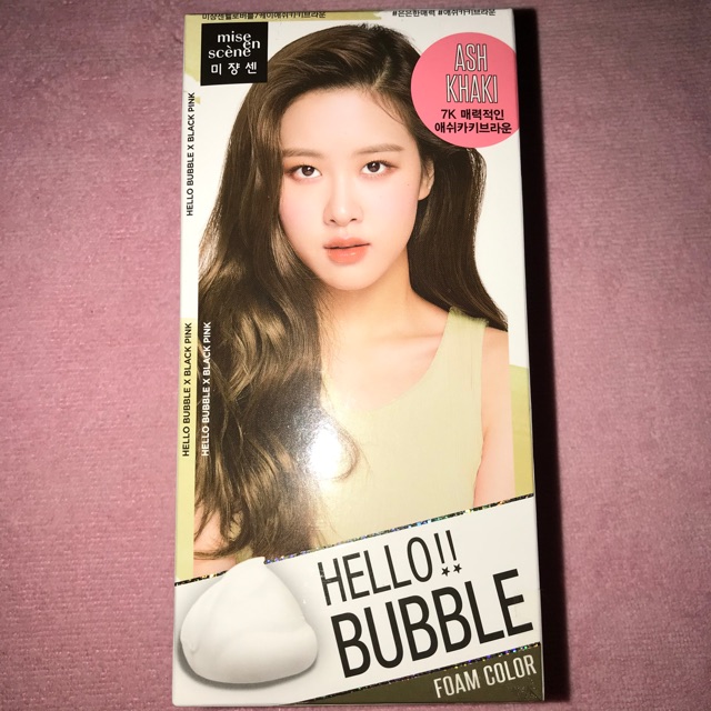 Mise En Scene Hello bubble ฟองย้อมสีผม สี7K ash khaki