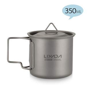 LIXADA แก้วน้ำ น้ำหนักเบา แบบพกพา พับได้ ขนาด 350 มล.