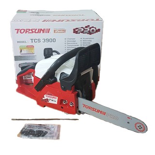 Topsun เลื่อยยนต์ บาร์ 11.5 นิ้ว 0.8 แรงม้า รุ่น TCS3900 รุ่น Pro (  Easy Start )***ไม่พร้อมรับสินค้ากรุณาอย่าสั่งเล่น**