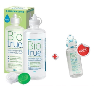 Biotrue น้ำยาคอนแทคเลนส์ 300 mL แถมขวดเล็ก 60 mL Bausch&amp;Lomb