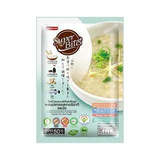 ซุปเปอร์ไบท์ โจ๊กกึ่งสำเร็จรูปรสปลาซอสเทอริยากิและขิง/Super Bites Rice Porridge with Teriyaki Fish &amp; Ginger/茉莉香米即食粥薑絲照燒魚