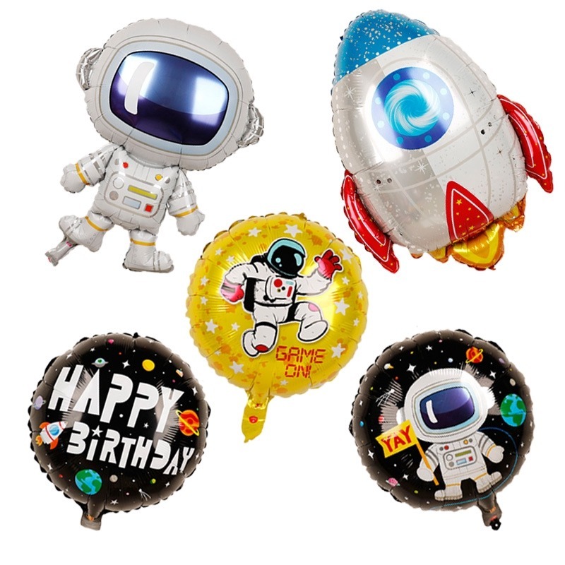 ลูกโป่งฟอยล์นักบินอวกาศยักษ์ 1 ชิ้น Baby Boy Toys BIRTHDAY party decor