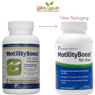 MotilityBoost Sperm Motility วิตามินเพิ่มการเคลื่อนไหวของเชื้ออสุจิ