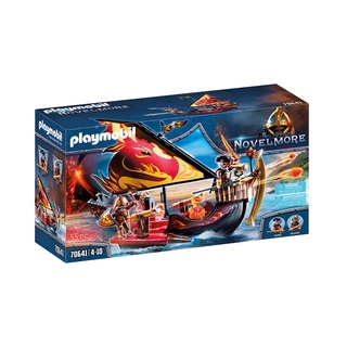 Playmobil 70641 Burnham Raiders Fire Ship แอ็คชั่นฟิกเกอร์ โนเวลมอร์ เรือรบเบิร์นแฮม