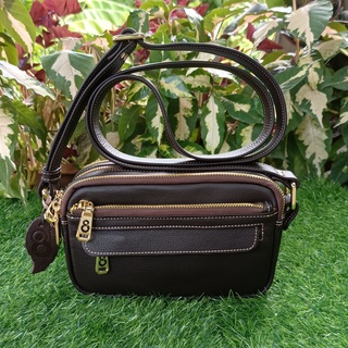 GPBAGS กระเป๋าสะพายหนังชามัวส์ ขนาด 8 นิ้ว GP283-05 กระเป๋าหนังวัวแท้สะพายข้าง