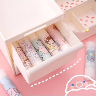 🌈กาวแท่ง ลายการ์ตูน🌈glue stick กาวPVA ✔️พร้อมส่งในไทย 🎲คละลาย เครื่องเขียน กาวแท่งแบบพกพา กาวแข็ง