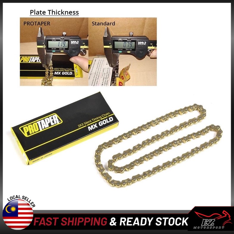 โซ่ไทม์มิ่งเงียบ Rantai Kecik Emas 2x3 (Mx Gold) 96L / 98L 5.52mm สําหรับ YAMAHA Y15 Y15ZR LC135 135LC FZ150