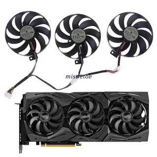 พัดลมระบายความร้อน T129215Su 12V 0.5A 88มม. สําหรับ Asus Rx5700 Rx5700 Xt Rtx2080Ti 8Gb Rog Strix Oc