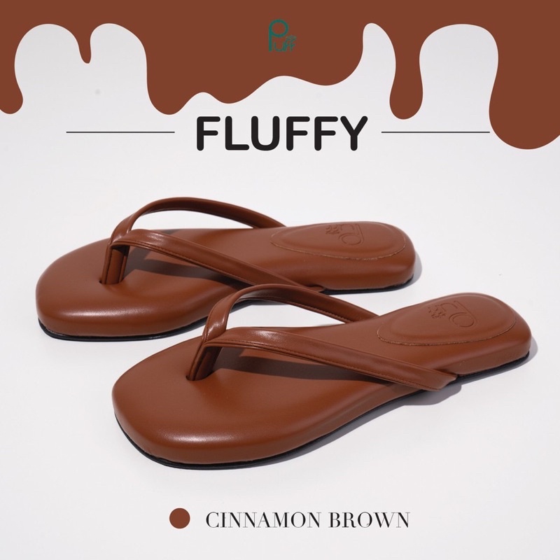 รองเท้าแตะ Puffshoes.officialสีน้ำตาล