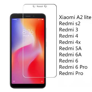 ฟิล์มกระจกนิรภัยกันรอยหน้าจอ แบบใส สําหรับ xiaomi redmi s2 k30 k20 Pro 4a 4x 5A 6A 8a A2 Lite redmi4a redmi4 redmi6a redmi 7a 7pro note5 note6 note8 Note 7 8t Note 6 5 8 Pro ฟิล์มป้องกัน