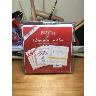 สายไวโอลินยี่ห้อ Pirastro รุ่น Tonica Gold violin strings