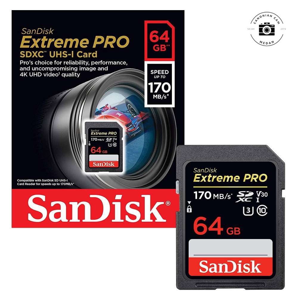 การ์ดหน่วยความจํา SDHC Sandisk Extreme Pro 64GB 200mb/S ใหม่