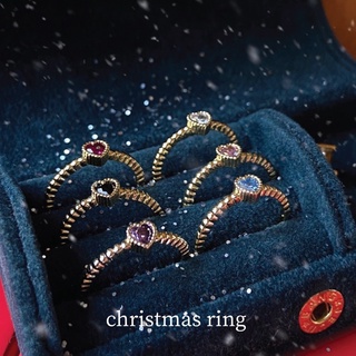 Bluebox แหวน Christmas ring 6 color