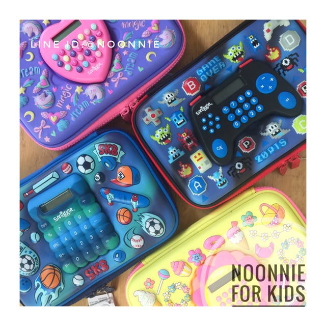 กล่องดินสอสุดฮิต Smiggle มาพร้อมเครื่องคิดเลข แท้จากออสเตรเลีย***จ่ายปลายทางได้ค่ะ