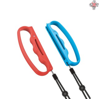 CTOY A Pair Grip Handle with Hand Straps Compatible with Nintend Switch Joy-Con Controller Gamepad Fitness Boxing Games Accessory