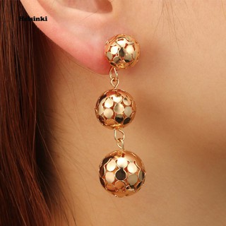 HEL_Vintage Long Hollow Geometric Round Ear Piercing Women Earrings Party Jewelry