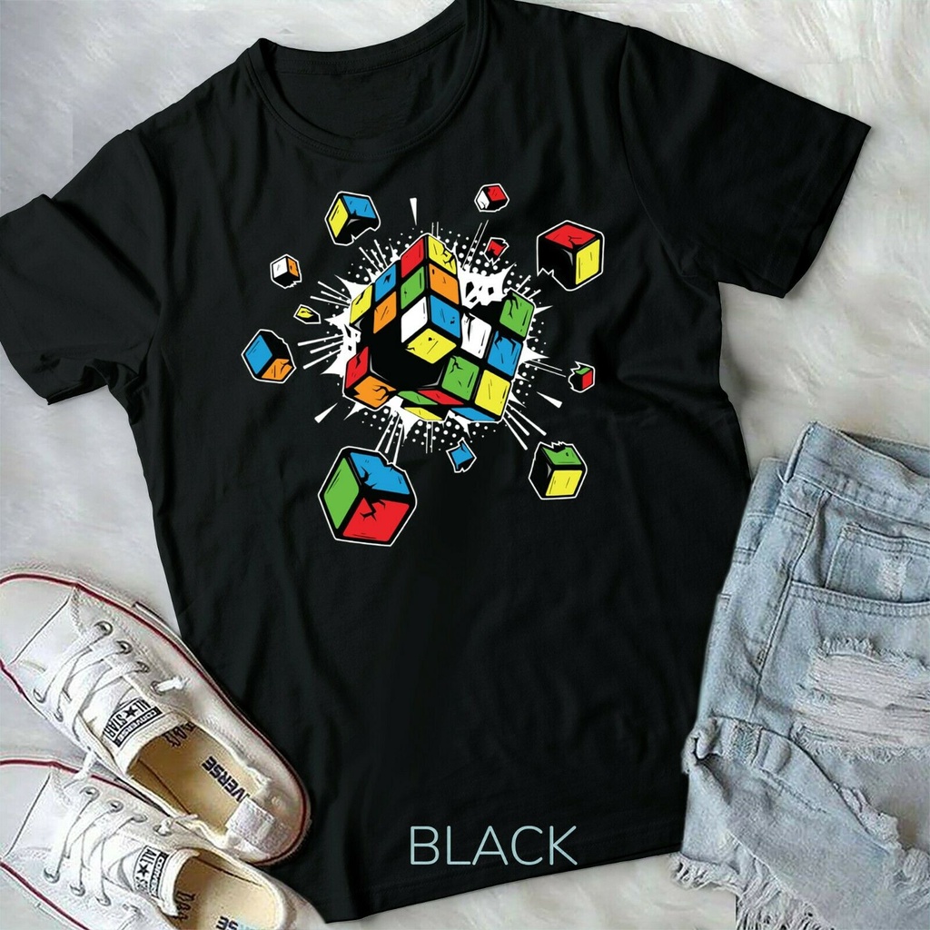 เสื้อยืด Exploding Rubix Rubiks Rucs Cube สําหรับ & Youth