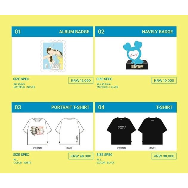 [พร้อมส่ง]-IM-NAYEON-MERCH