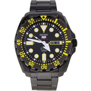 Seiko 5 Sports Automatic Black Stainless Strapรุ่นSRP607K1