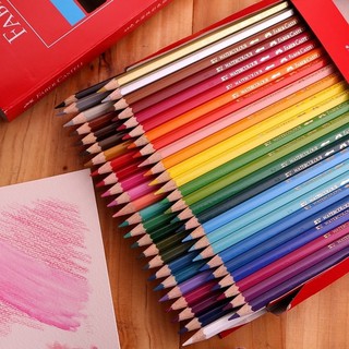 FABER CASTELL สีไมัระบายน้ำนกแก้ว 12/24/36/48 สี  แถมฟรีพู่กัน และ กบเหลา