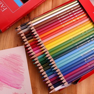 FABER CASTELL สีไมัระบายน้ำนกแก้ว 12/24/36/48 สี  แถมฟรีพู่กัน และ กบเหลา