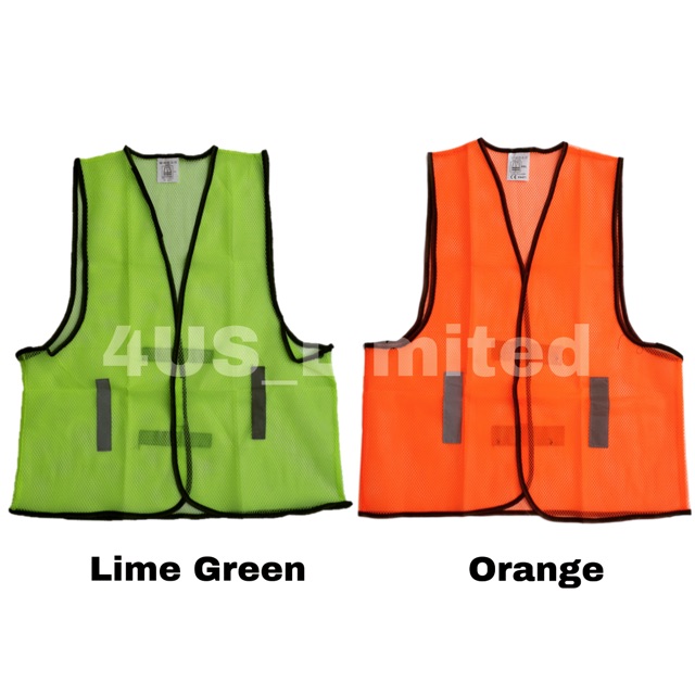 Safety Vest Mesh Fabric With Reflective Line