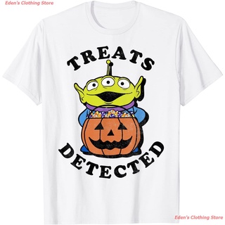 เสื้อขาว Edens Clothing Store New Disney Pixar Toy Story Halloween Treats T-Shirt เสื้อยืดพิมพ์ลาย