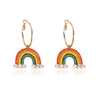 Rainbow Set Necklace &amp; Drop Earrings