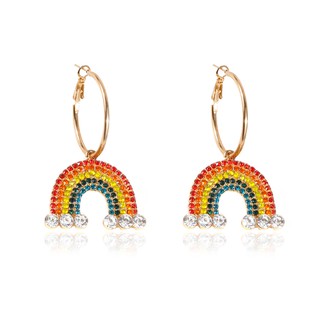 Rainbow Set Necklace &amp; Drop Earrings