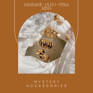 ⚡️Candace • Cleo • Cyra Ring ⚡️ | Mystery Accesories แหวน แหวนแฟชั่น แหวนสีทอง