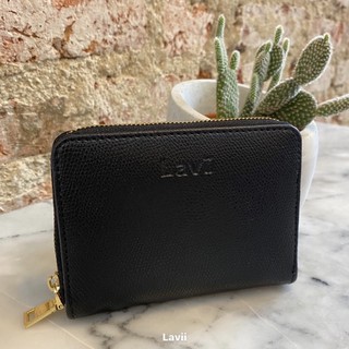 Lavii - LiLa wallet กระเป๋าสตางค์ใบสั้น สีดำ