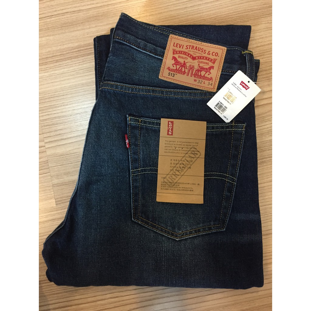 กางเกงยีนส์ Levi's  513 W32 L34 - ของใหม่ รับประกันของแท้ 100%