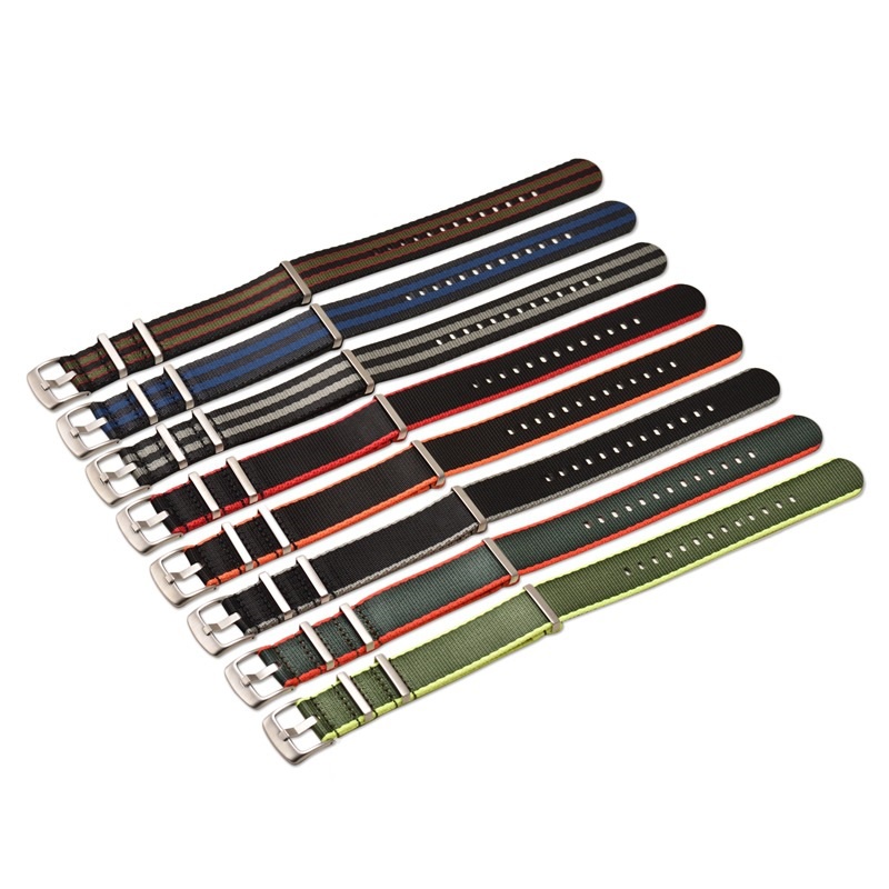 (พร้อมส่ง) Seat Belt NATO Nylon Strap สายนาโต้เนื้อผ้านุ่มลื่น หลากสีหลากลาย แถมเครื่องมือถอดสายและสปริงบาร์