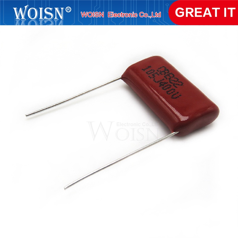 ชุดตัวเก็บประจุ 10 ชิ้น 400V105 1UF CBB Passo 20 มม. 400V105J 105J 1000NF CBB