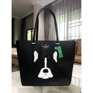 KATE SPADE CEDAR STREET MEDIUM FRENCH BULLDOG TOTE BAG