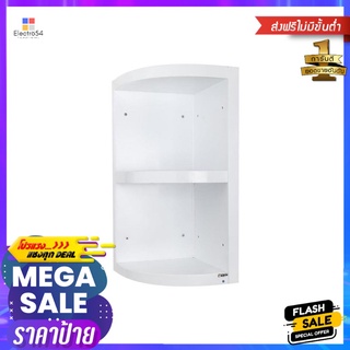 ตู้จบมุม โค้ง 3 ชั้น ABS CABIN 34.5x68 ซม. สีขาวCORNER CABINET CABIN 34.5x68CM WHITE