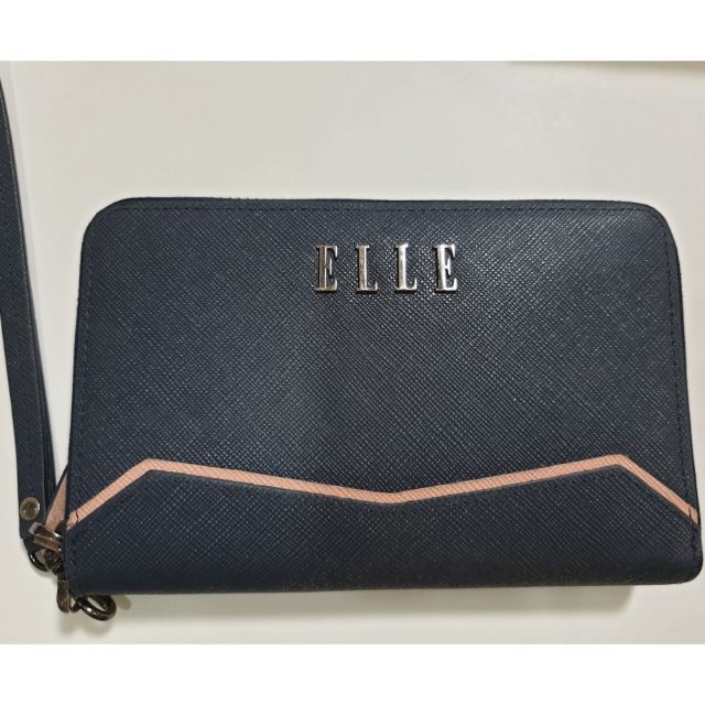 กระเป๋าตังค์ Elle ของแท้ มือสอง สภาพ 80% ไม่มีรอยขาด