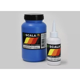 Scala กาวอัดสีฟ้า 0.5 กก. + น้ำยาไวแสง 50 ก.